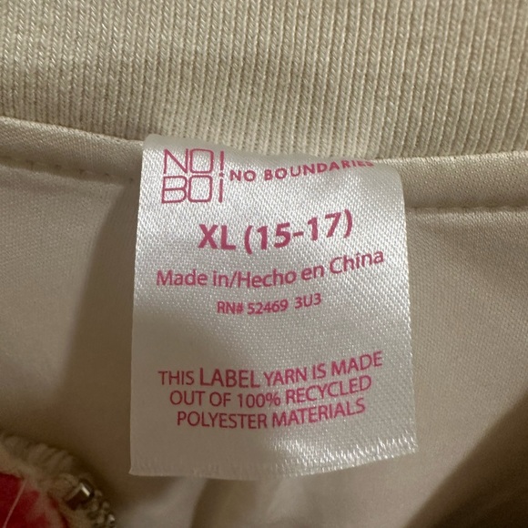 Valentine’s (Juniors) Heart Print Fleece Bomber Jacket New Size 15-17 XL - Picture 8 of 8